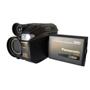 Panasonic PV-L858D Palmcorder PalmSight VHS-C Camcorder For Parts Very Clean